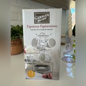 13 piece espresso set from Gibson Home